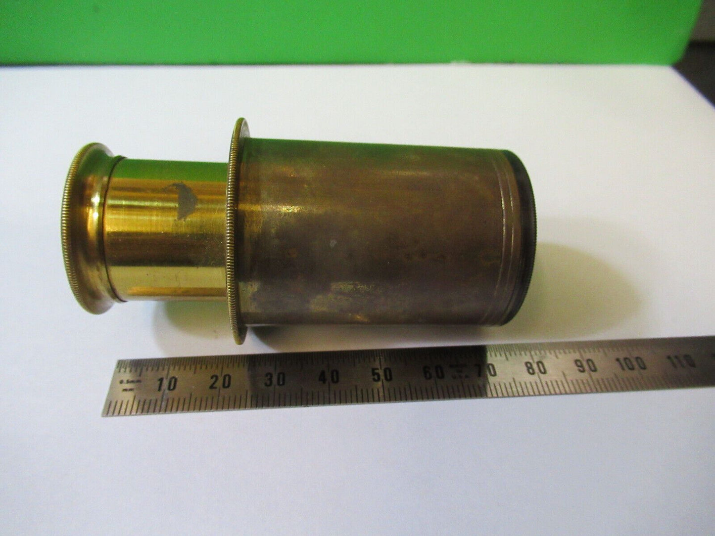 ANTIQUE BRASS HENRY CROUCH LONDON EYEPIECE LENS MICROSCOPE AS PICTURED &22-A-12