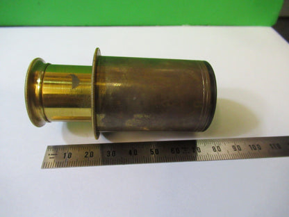 ANTIQUE BRASS HENRY CROUCH LONDON EYEPIECE LENS MICROSCOPE AS PICTURED &22-A-12