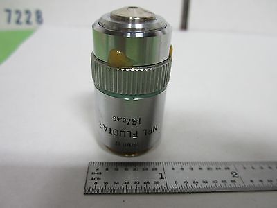 MICROSCOPE OBJECTIVE LEITZ GERMANY 16X NPL OPTICS AS IS BIN#R6-16