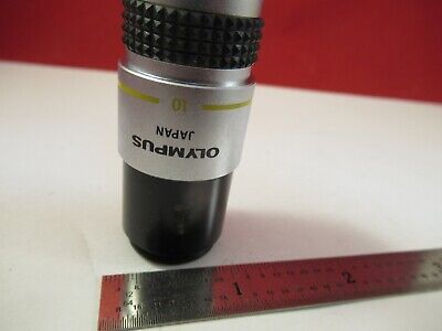 OLYMPUS JAPAN OBJECTIVE DPLAN 10X /160 MICROSCOPE PART AS PICTURED &Q5-A-29