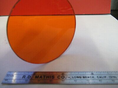 OPTICAL GLASS ORANGE FILTER OPTICS AS PICTURED &B9-FT-12