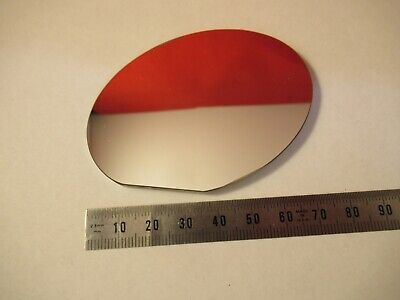 OPTICAL GLASS TRUNCATED ELLIPTICAL MIRROR SILVER PRO OPTICS AS PICTURED &T6-A-06