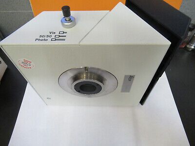 LEICA DMRE GERMANY BINOCULAR HEAD 551501 MICROSCOPE PART AS PICTURED P5-B-22