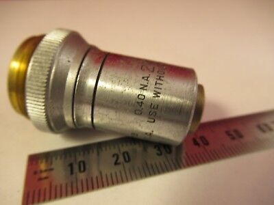 BAUSCH LOMB OBJECTIVE 20X 215mm OPTICS MICROSCOPE PART AS PICTURED &66-A-80