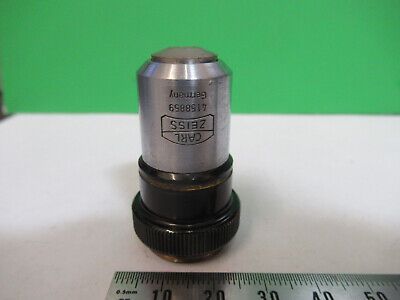 CARL ZEISS GERMANY 10X /160 OBJECTIVE LENS MICROSCOPE PART AS PICTURED #R7-B-54