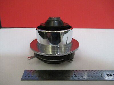 LEITZ WETZLAR CONDENSER + IRIS OPTICS MICROSCOPE PART AS PICTURED &B1-A-69