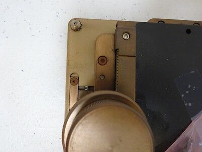 MICROSCOPE PART NIKON STAGE TABLE MICROMETER WYKO [rusty] AS IS  BIN#K3-98