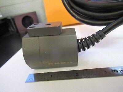 COHU CAMERA WITH CABLE MICROSCOPE PART OPTICS AS PICTURED &FT-6-X5