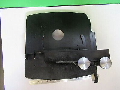 BAUSCH LOMB XY STAGE TABLE VINTAGE MICROSCOPE PART AS PICTURED &3-C-01