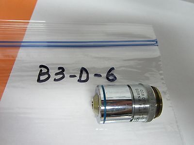 MICROSCOPE OBJECTIVE BAUSCH LOMB 4X OPTICS BIN#B3-D-6