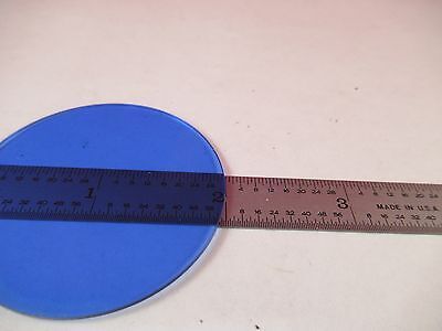 OPTICAL LARGE BLUE GLASS FILTER ZEISS OPTICS AS PICTURED &W1-A-17