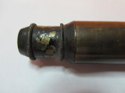 FOR PARTS ANTIQUE BRASS COLLIMATOR MICROSCOPE FILAR OPTICS AS PICTURED &7B-B-02