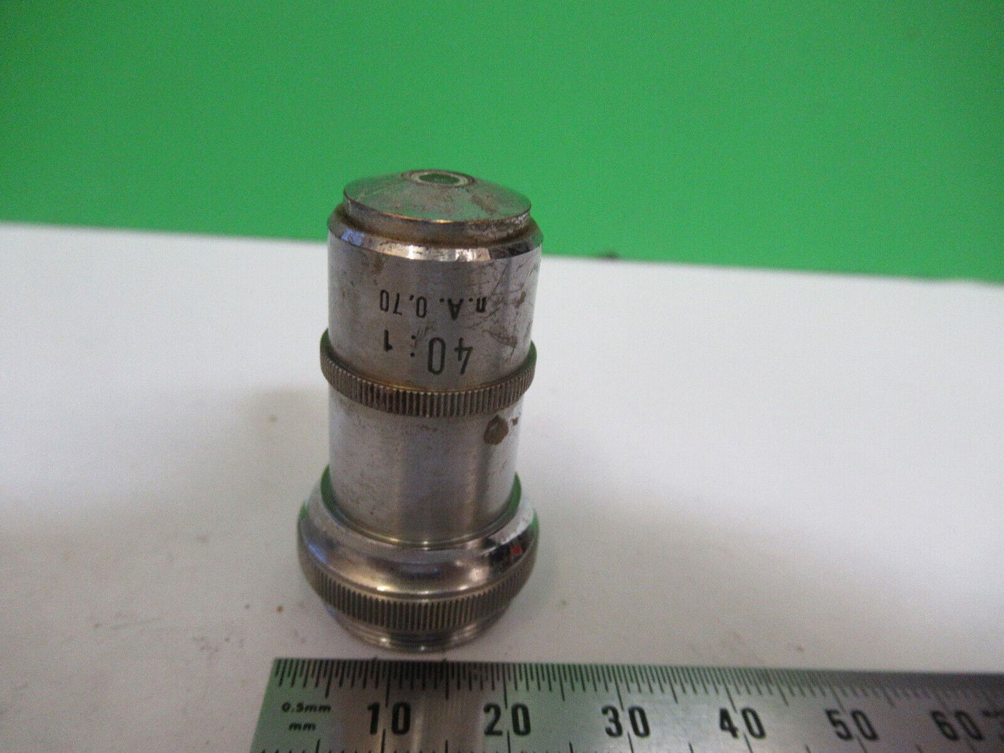 SEIBERT WETZLAR GERMANY 40X OBJECTIVE MICROSCOPE PART AS PICTURED &Z9-A-170