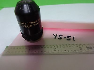 MICROSCOPE PART OBJECTIVE BAUSCH LOMB 40X OPTICS AS IS BIN#Y5-51