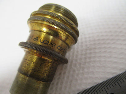 OPTICAL VINTAGE MICROSCOPE OBJECTIVE 4mm BAUSCH LOMB OPTICS AS PICTURED W1-A-80