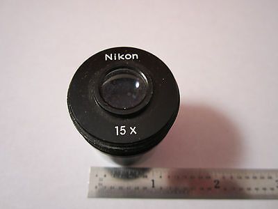 MICROSCOPE OPTICAL PART OBJECTIVE NIKON 15X OPTICS BIN#-DWR-SS1