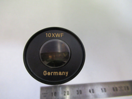 MICROSCOPE EYEPIECE OCULAR POL WINKEL GERMANY 10X OPTICS as pictured #S2-C-81