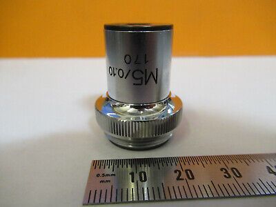 VINTAGE SHIN TOKYO M5 OBJECTIVE LENS MICROSCOPE PART AS PICTURED &P2-A-123