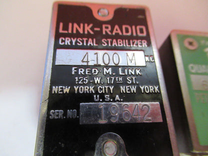 LINK PETERSON QUARTZ CRYSTAL ANTIQUE FREQUENCY CONTROL RADIO AS PICTURED Q2-97