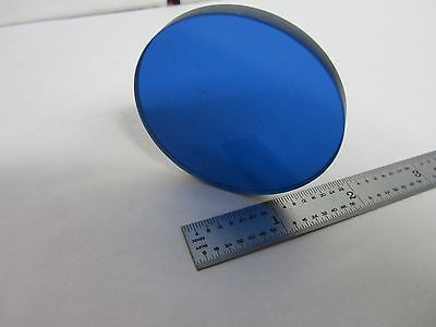 OPTICAL THICK BLUE GLASS FILTER LASER OPTICS BIN#L6-15