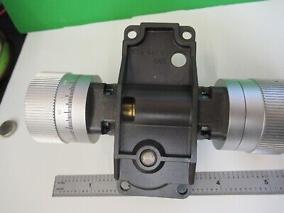 LEITZ DIALUX GERMANY KNOBS ASSEMBLY MICROSCOPE PART OPTICS AS PICTURED &58-B-21