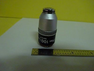 MICROSCOPE OPTICAL PART NIKON JAPAN OBJECTIVE PLAN 100X OPTICS AS IS BIN#X7-15