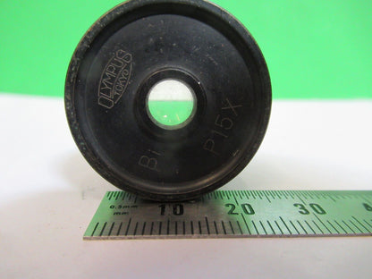 OLYMPUS P15X  [dirty] EYEPIECE OPTICS MICROSCOPE PART AS PICTURED P2-B-07