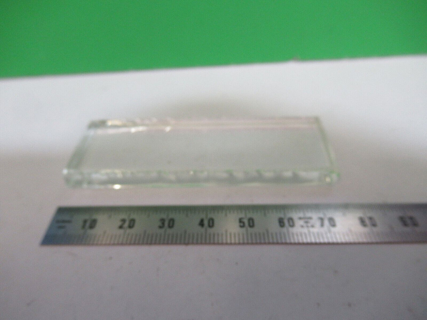 OPTICAL GLASS BLOCK 1/4 X 1 X 3 INCHES OPTICS AS PICTURED &Z8-A-67