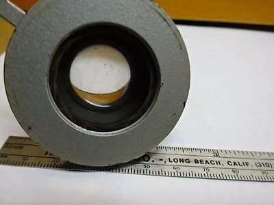 FOR PARTS MICROSCOPE PART CONDENSER [rusty, but moves] OPTICS AS IS #81-31