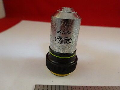 MIKROSKOPTEIL OLYMPUS JAPAN OBJECTIVE M40 40X OPTICS AS IS #21-A-14