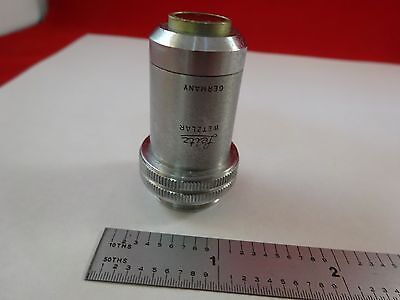 MICROSCOPE PART OBJECTIVE L20X LEITZ GERMANY OPTICS AS IS BIN#R2-C-05