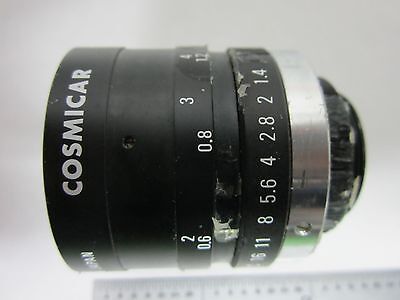 MICROSCOPE PART CAMERA ZOOM LENS COSMICAR JAPAN OPTICS AS IS BIN#M9-27