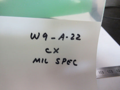 HUGE OPTICAL MIL SPEC LENS CONVEX 85mm 6" FL  MOUNTED OPTICS AS PICTURED W9-A-22