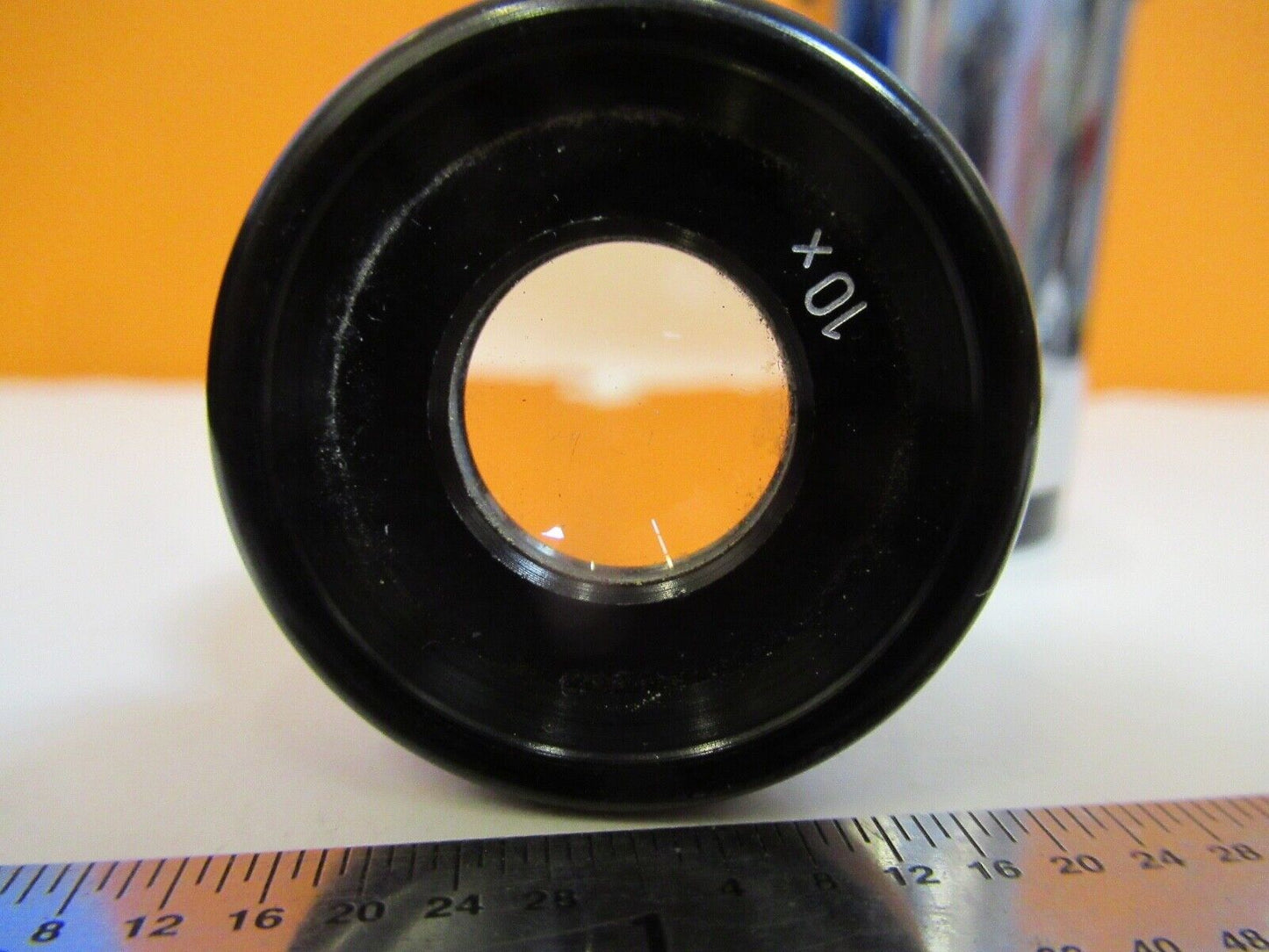 UNKNOWN MAKER EYEPIECE PAIR 10X OPTICS MICROSCOPE PART AS PICTURED &A4-A-35