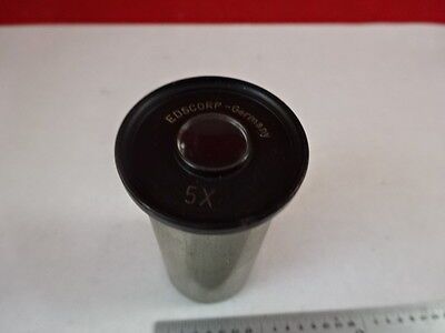 MIKROSKOPTEIL EDSCORP GERMANY OCULAR OCULAR 5X OPTICS AS IS B#N7-F-01