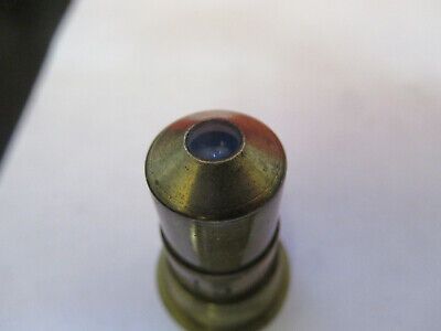 ANTIQUE BRASS OBJECTIVE "15" LENS OPTICS MICROSCOPE PART AS PICTURED &8Y-A-44