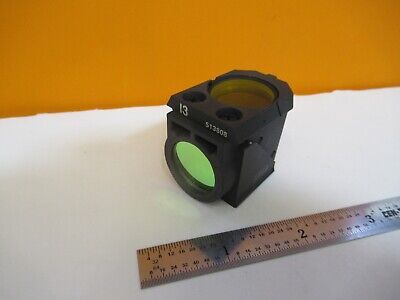 LEITZ LEICA FLUORESCENCE I3 513808 FILTER CUBE MICROSCOPE PART AS PIC &H8-B-08