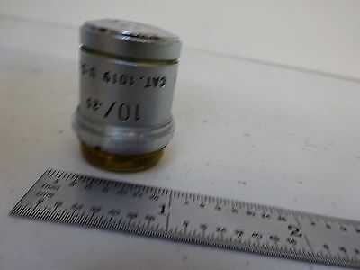 MICROSCOPE PART OBJECTIVE AO 10X ACHROMAT CAT 1019 AMERICAN OPTICS AS IS B#S5-87