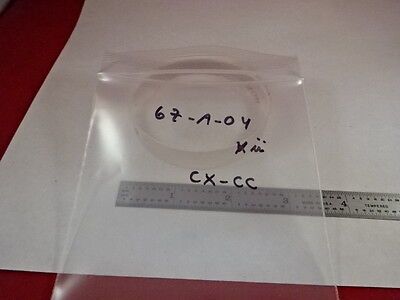 LARGE LENS CONVEX CONCAVE VERY NICE OPTICAL LASER OPTICS AS PICTURED &67-A-05