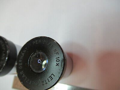 LEITZ GERMANY PAIR NF 10X EYEPIECE OPTICS MICROSCOPE PART AS PICTURED &B6-A-10