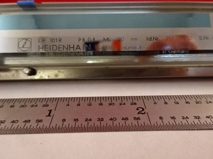 MICROSCOPE PART HEIDENHAIN GERMANY LIF 101R 120mm SCALE READER OPTICS #AR-22