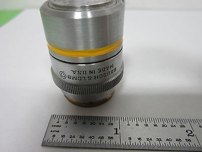 FOR PARTS MICROSCOPE OBJECTIVE 40X [scratched] BAUSCH LOMB OPTICS AS IS BN#L1-17