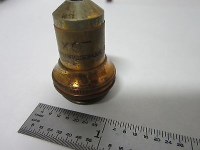 ANTIQUE VINTAGE BRASS BAUSCH OBJECTIVE MICROSCOPE OPTICS #R6-B-18