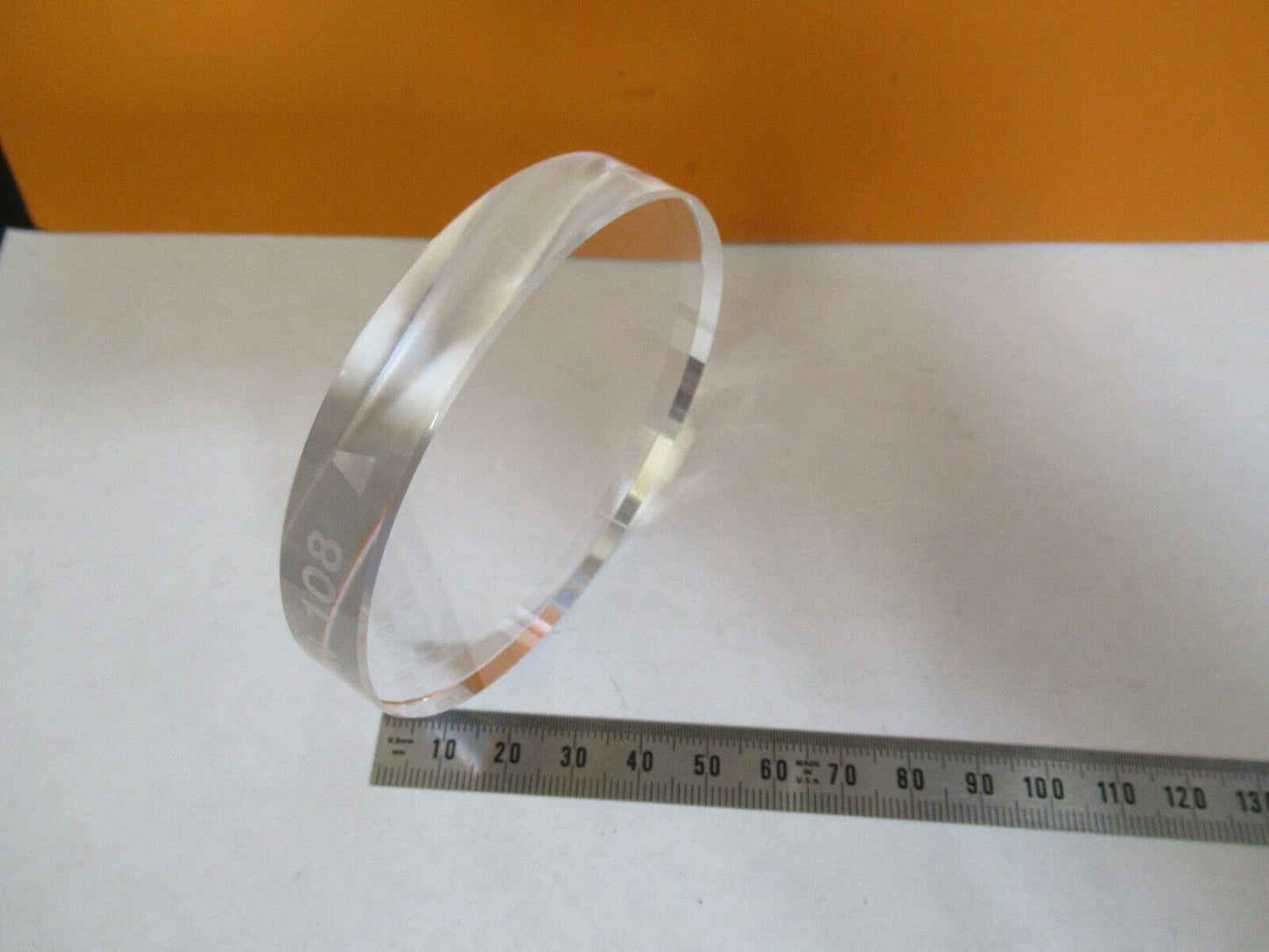 OPTICAL FUSED SILICA FLAT UNCOATED PRO OPTICS 3" DIAMETER AS PICTURED #P4-B-09