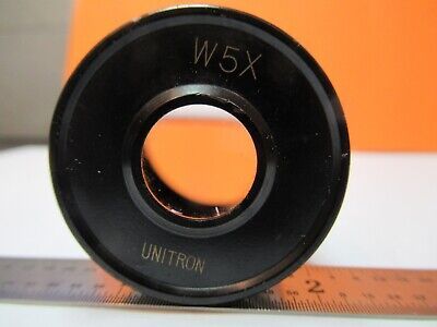 UNITRON JAPAN W5X EYEPIECE OCULAR OPTICS MICROSCOPE PART AS PICTURED &W8-A-23