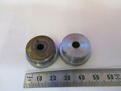 BAUSCH LOMB ANTIQUE PAIR KNOBS MICROSCOPE PART AS PICTURED 8Y-A-32