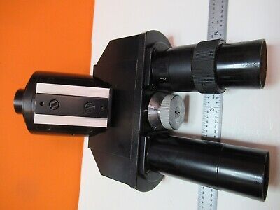 LEITZ WETZLAR GERMANY BINOCULAR HEAD OPTICS MICROSCOPE PART AS PICTURED &16-C-09