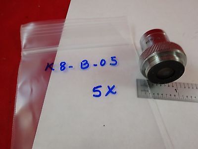 MICROSCOPE PART OBJECTIVE LEITZ NPL 5X OPTICS AS IS BIN#K8-B-05