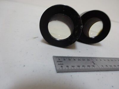 MICROSCOPE PART LOT EYEPIECES OLYMPUS 15X + RETICLE OPTICS AS IS BIN#N8-H-04