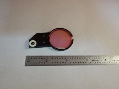 MICROSCOPE PART REICHERT AUSTRIA COATED FILTER LENS OPTICS AS IS B#R5-A-05